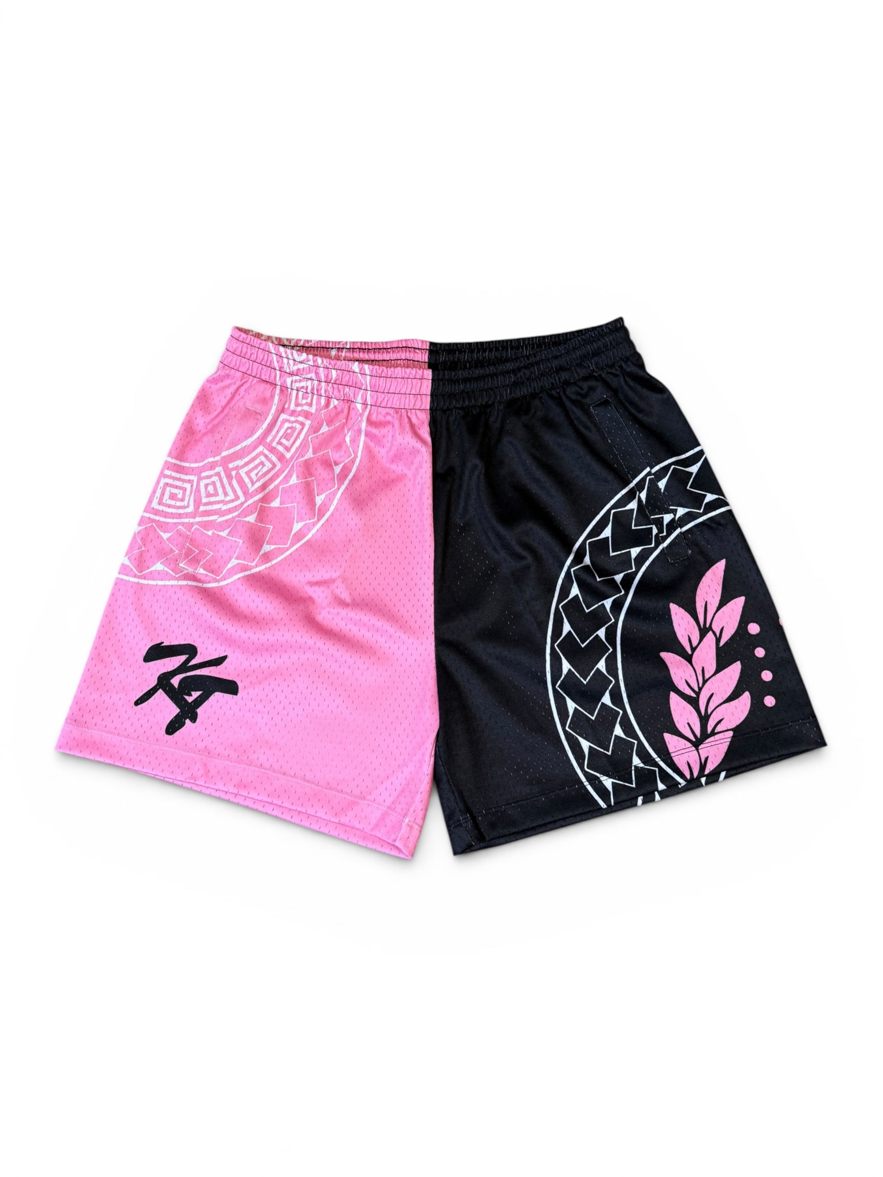Black & Pink Signature Shorts – KTSELECTION