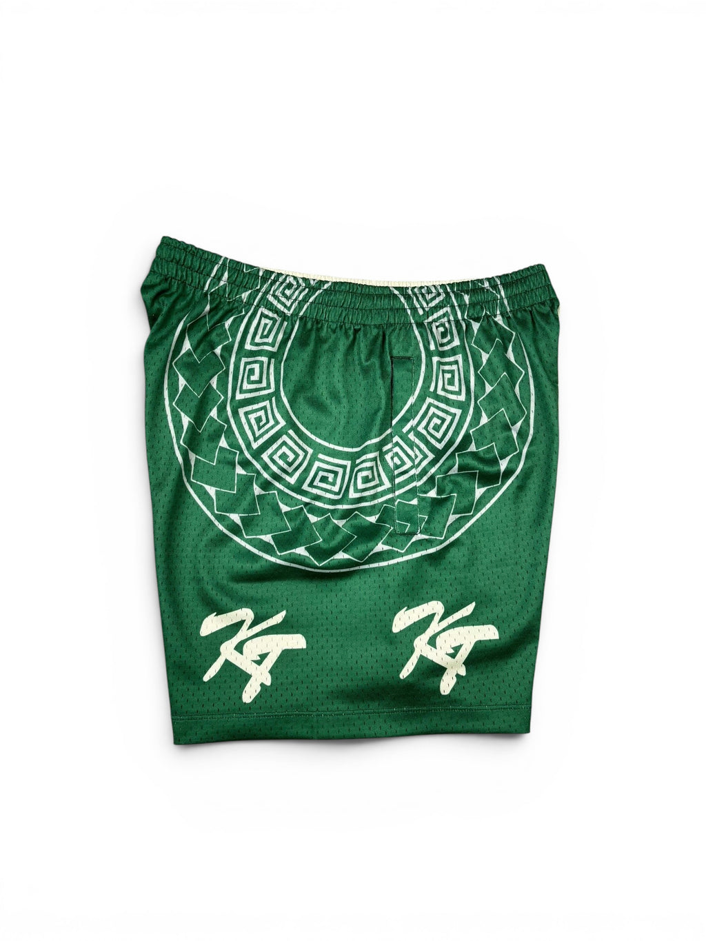 Green & Cream Signature Shorts