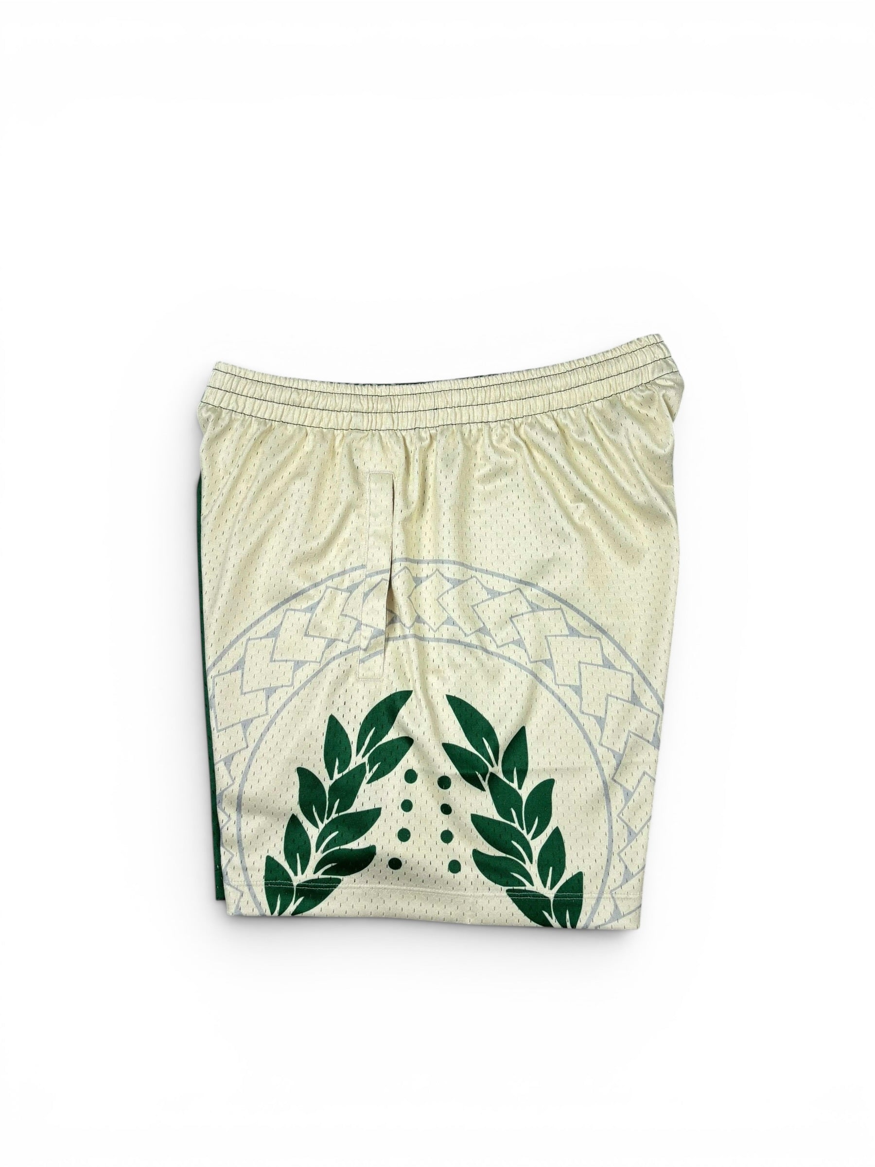 Green & Cream Signature Shorts