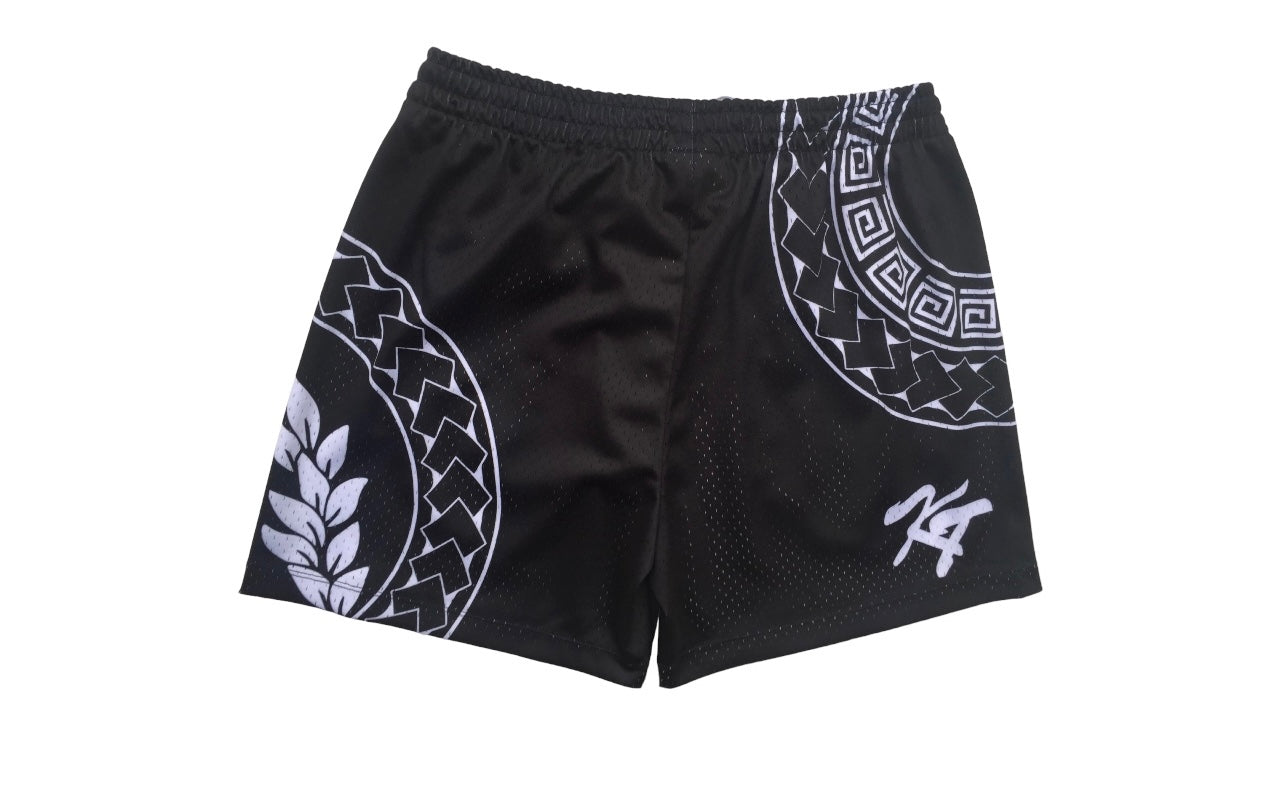 Black Tribal Shorts