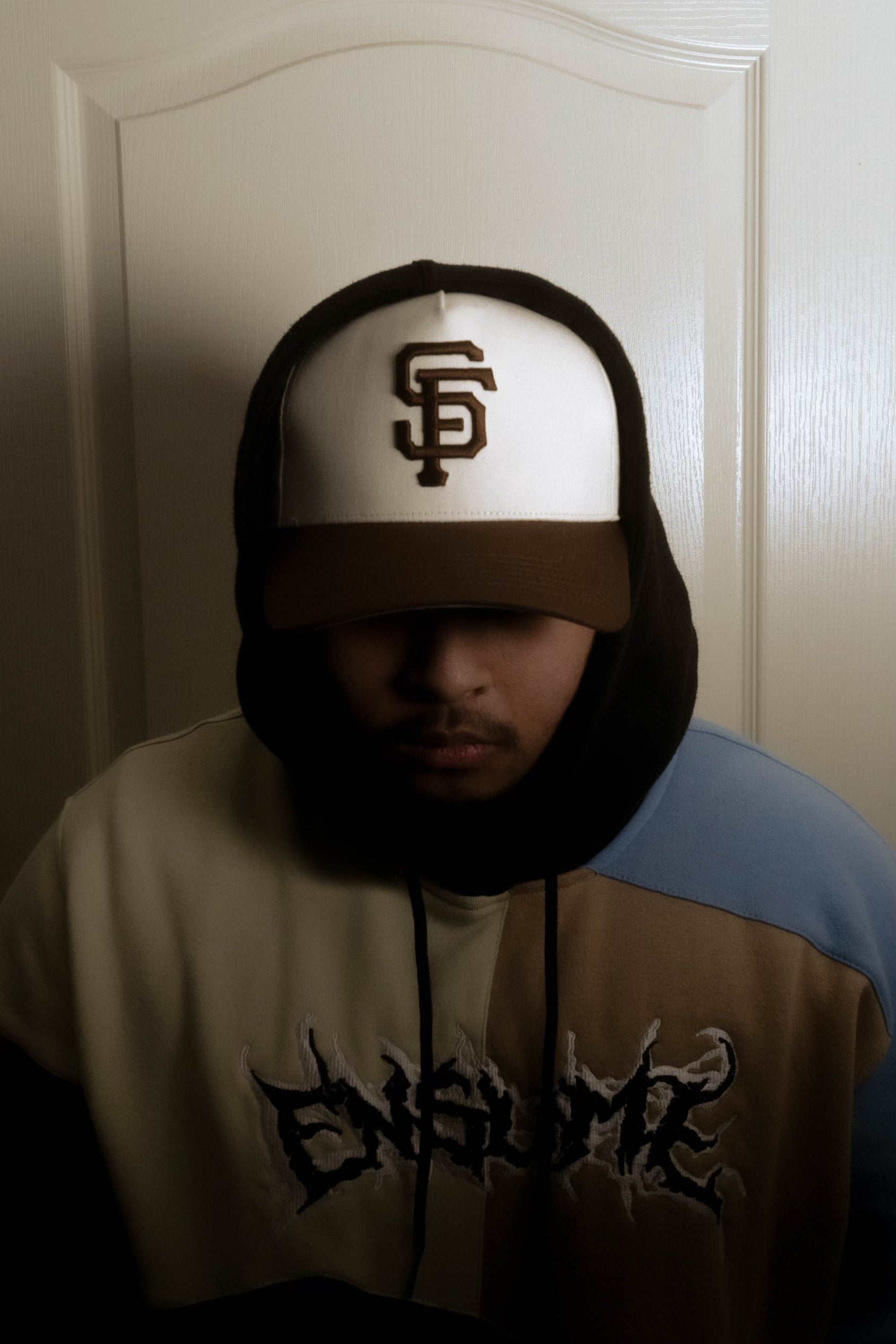 BROWN/CREAM SF SNAPBACK