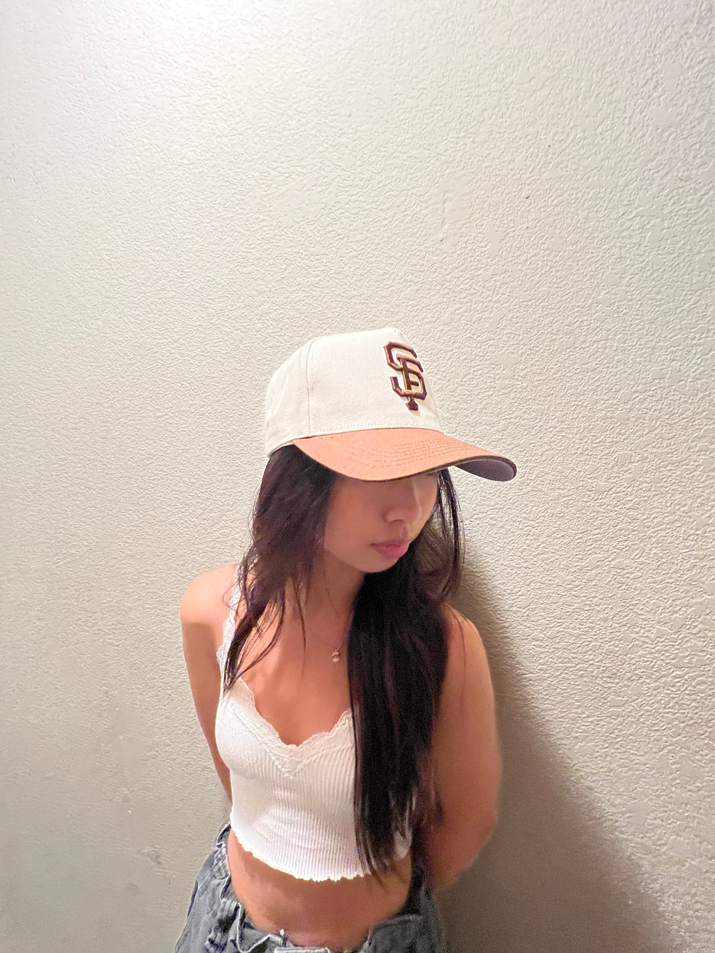 BROWN/CREAM SF SNAPBACK